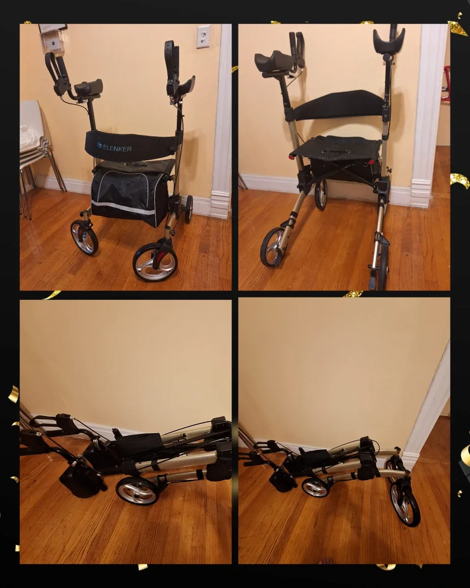 ELENKER Upright Walker with Seat