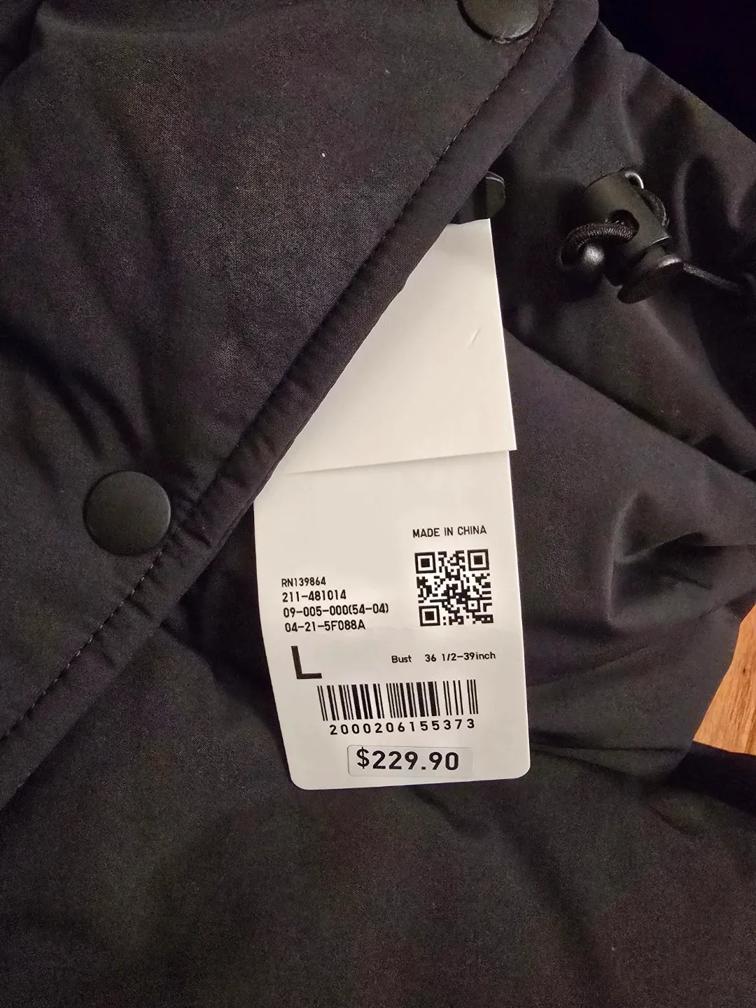 Uniqlo Ultra Warm Down Long Coat Black (L) for women image indicator(2)