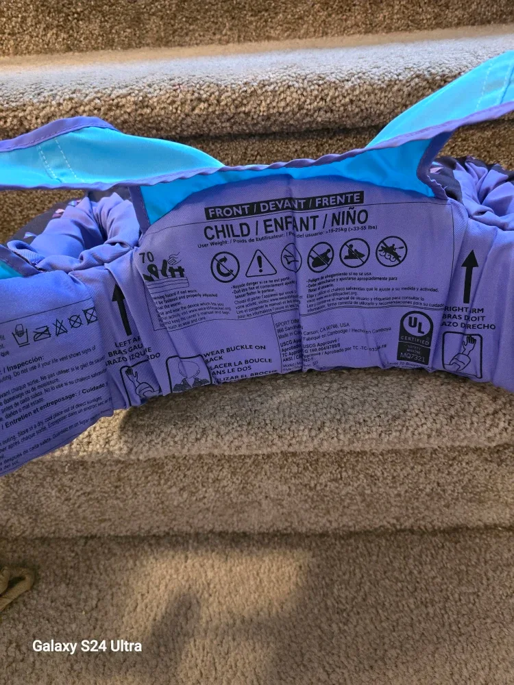 Disney Frozen II Paddle Pals Learn-to-Swim Life Jacket image indicator(3)