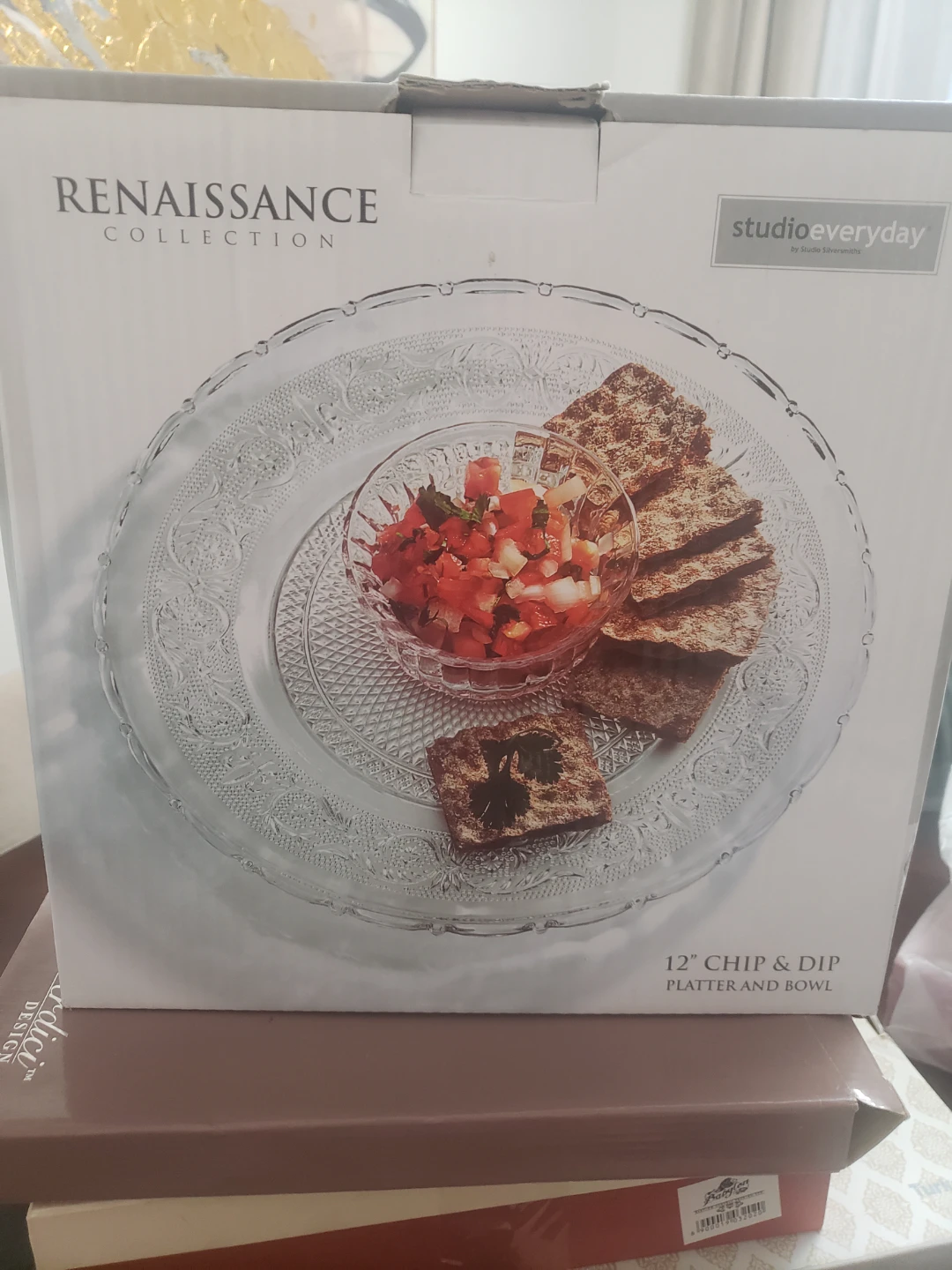 Renaissance Collection 12" Chip & Dip Platter and Bowl