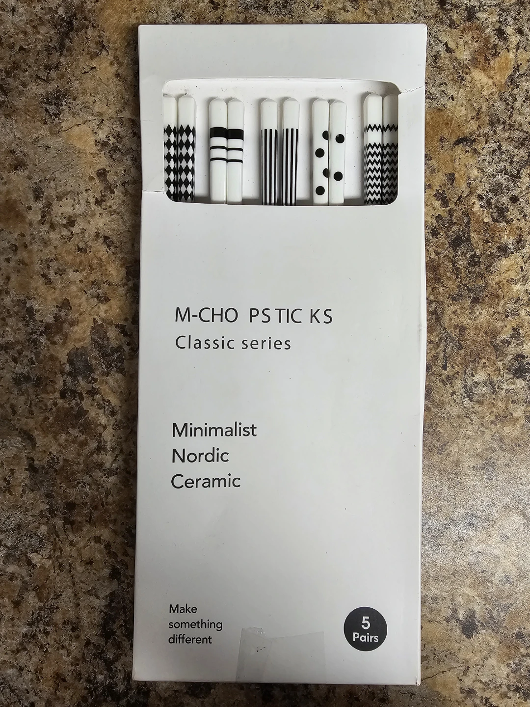 Ceramic Chopsticks - 5 pairs