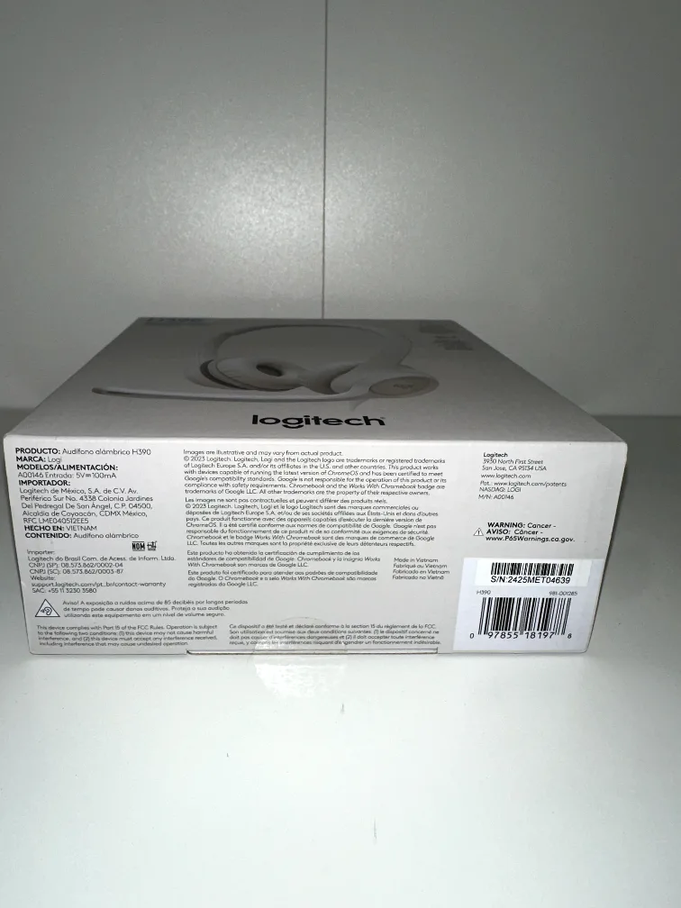 Logitech H390 USB Computer Headset - White image indicator(3)