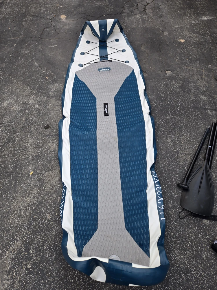 Bright Blue Inflatable Stand Up Paddle Board - photo 2