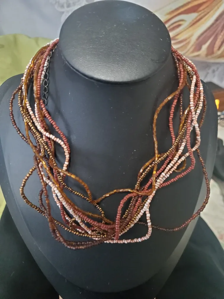 Beaded Multi-Strand Necklace