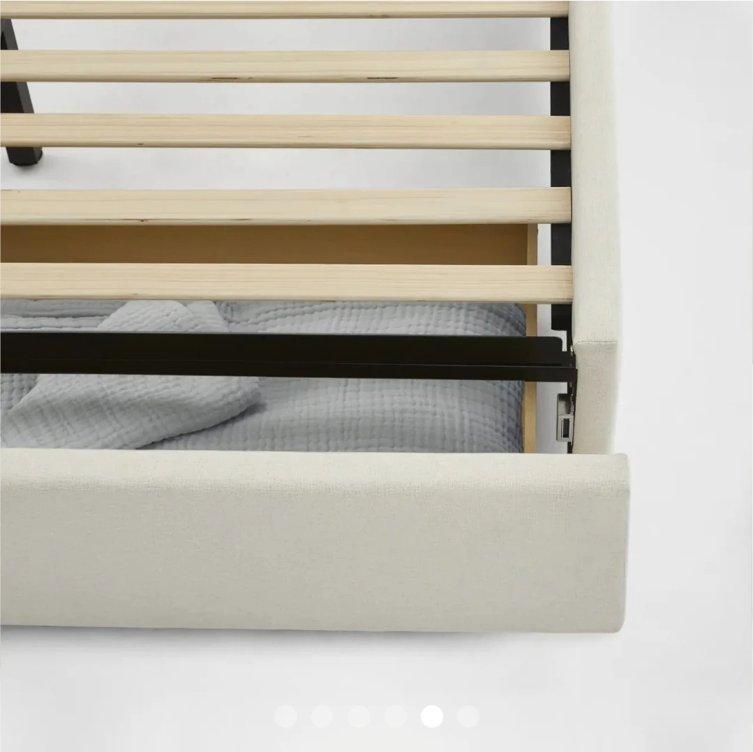 Like New Storage King Size Bed Frame and Matress - photo 4