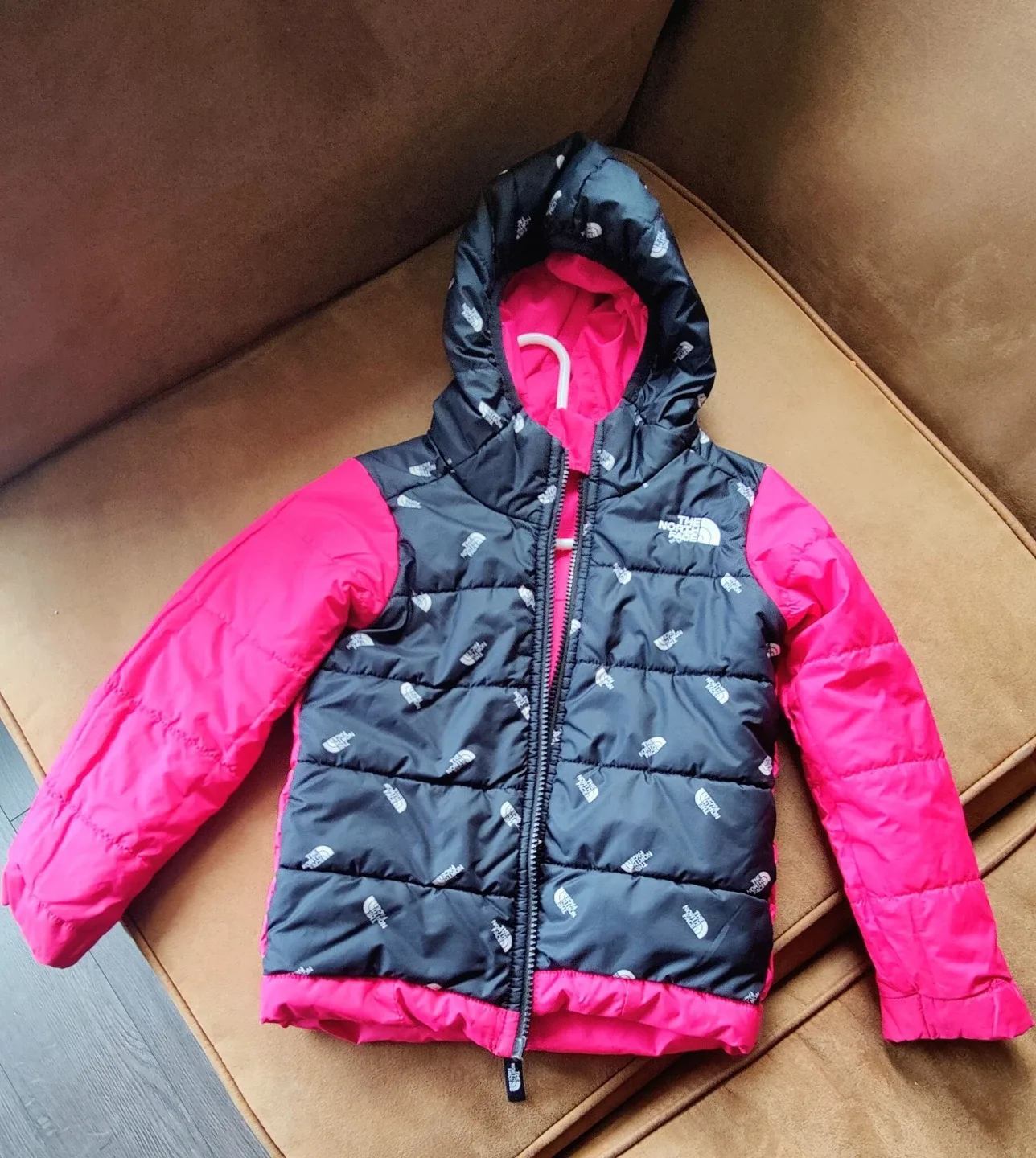 The North Face Girl's Reversible Jacket - Pink 3T 🥕 image indicator(2)