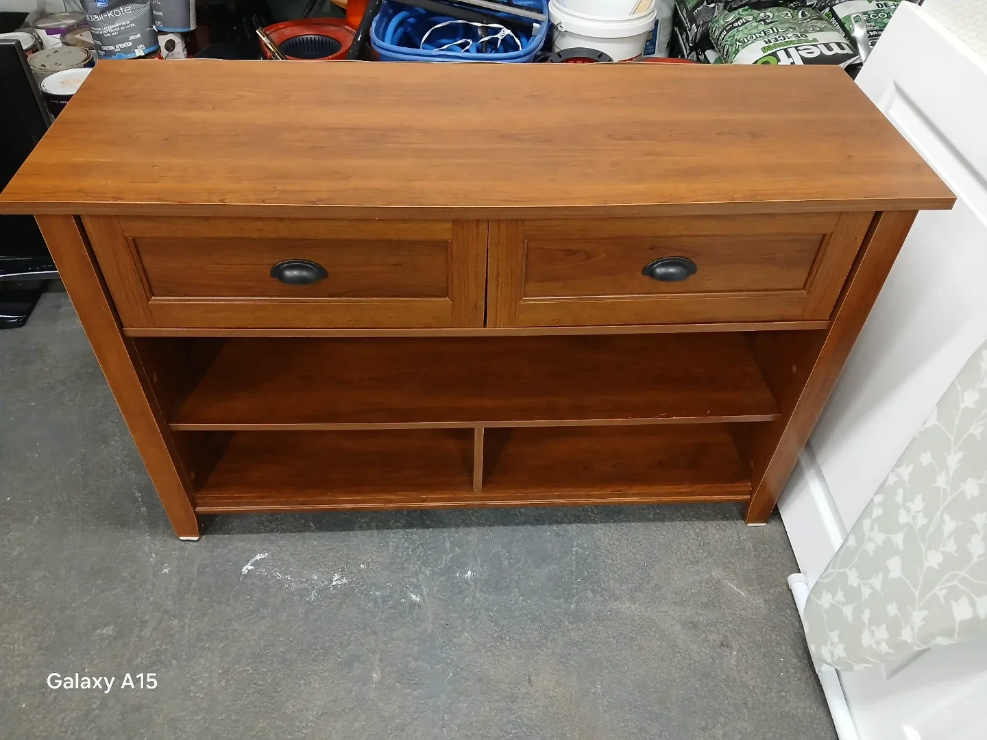 Wooden TV Stand with Drawers