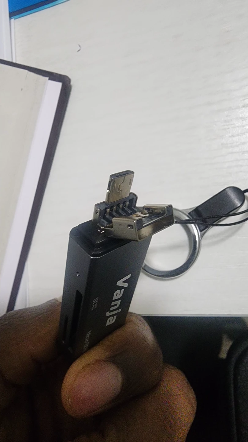 Vanjia 3-in-1 Memory Card Reader - USB C/Micro USB/USB - photo 5