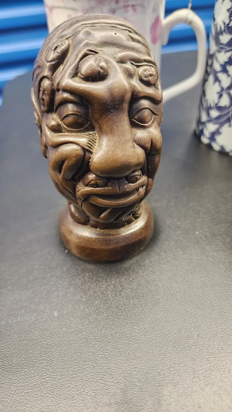 Unique Tribal Art Head Figurine thumbnail