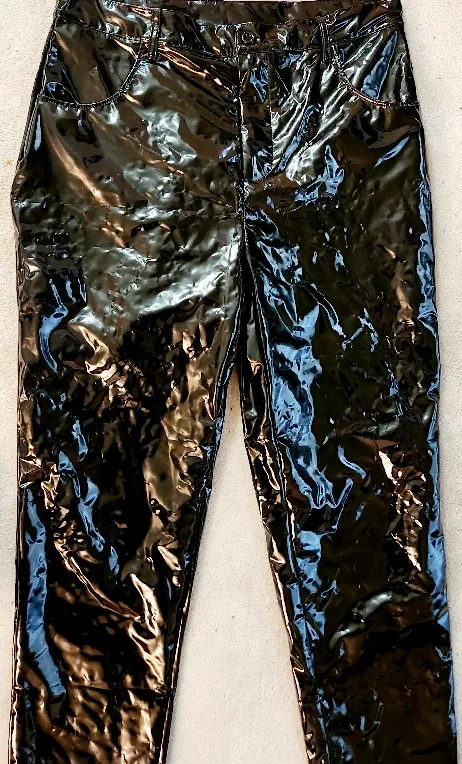 Shiny Black Vinyl Pants image indicator(2)