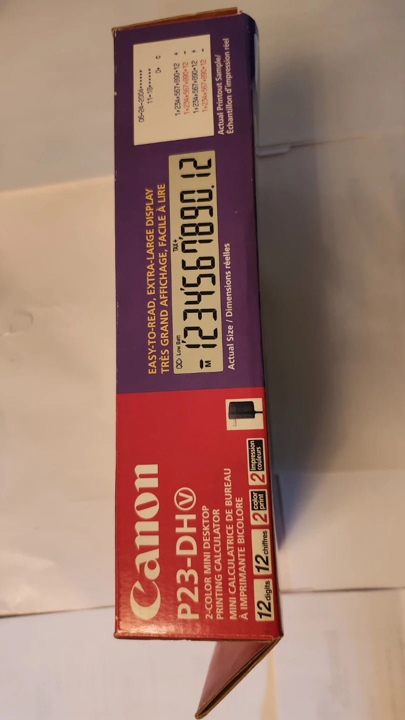 Brand New Canon P23-DH V Mini Desktop Printing Calculator - photo 4