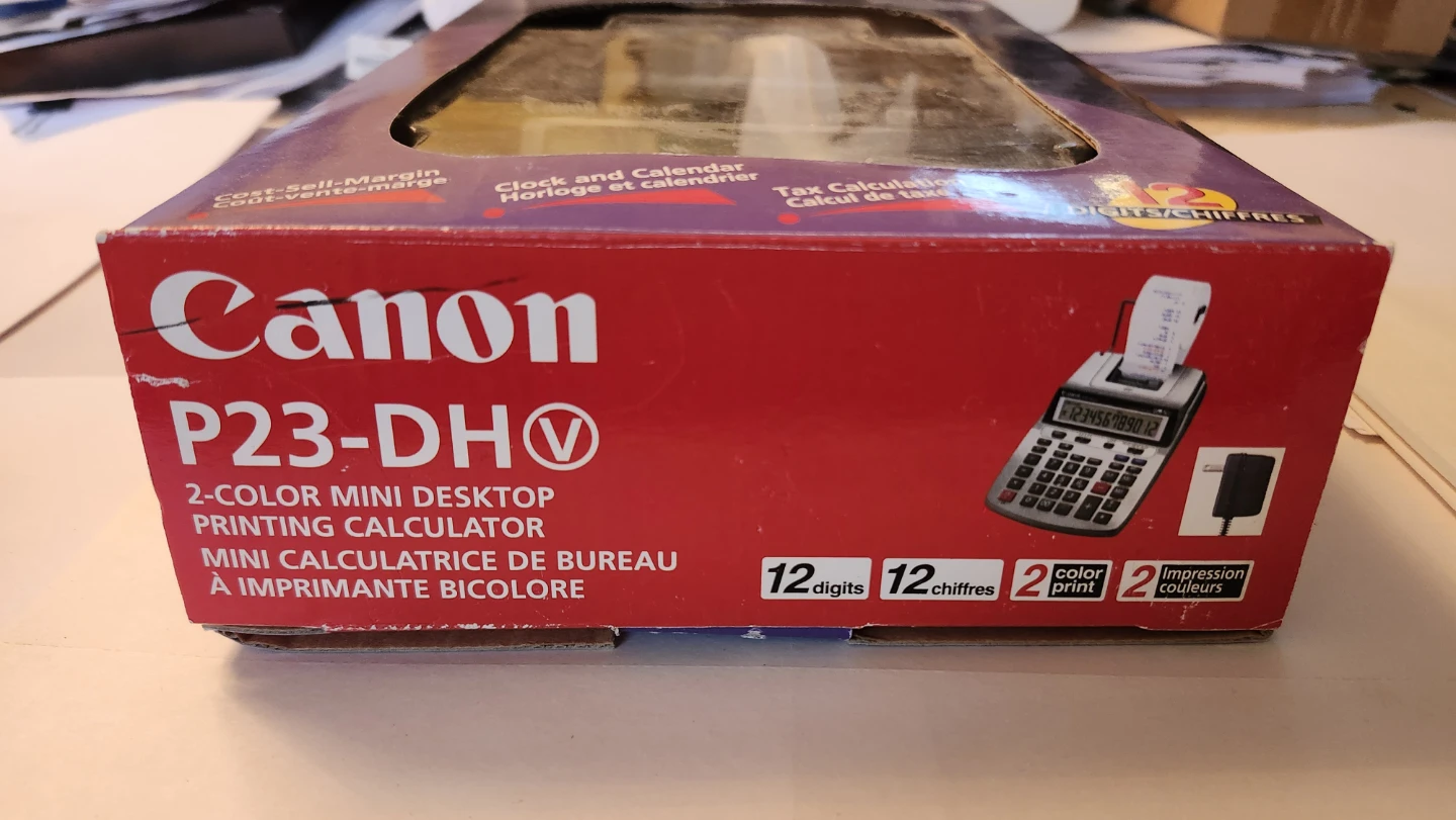 Brand New Canon P23-DH V Mini Desktop Printing Calculator - photo 5
