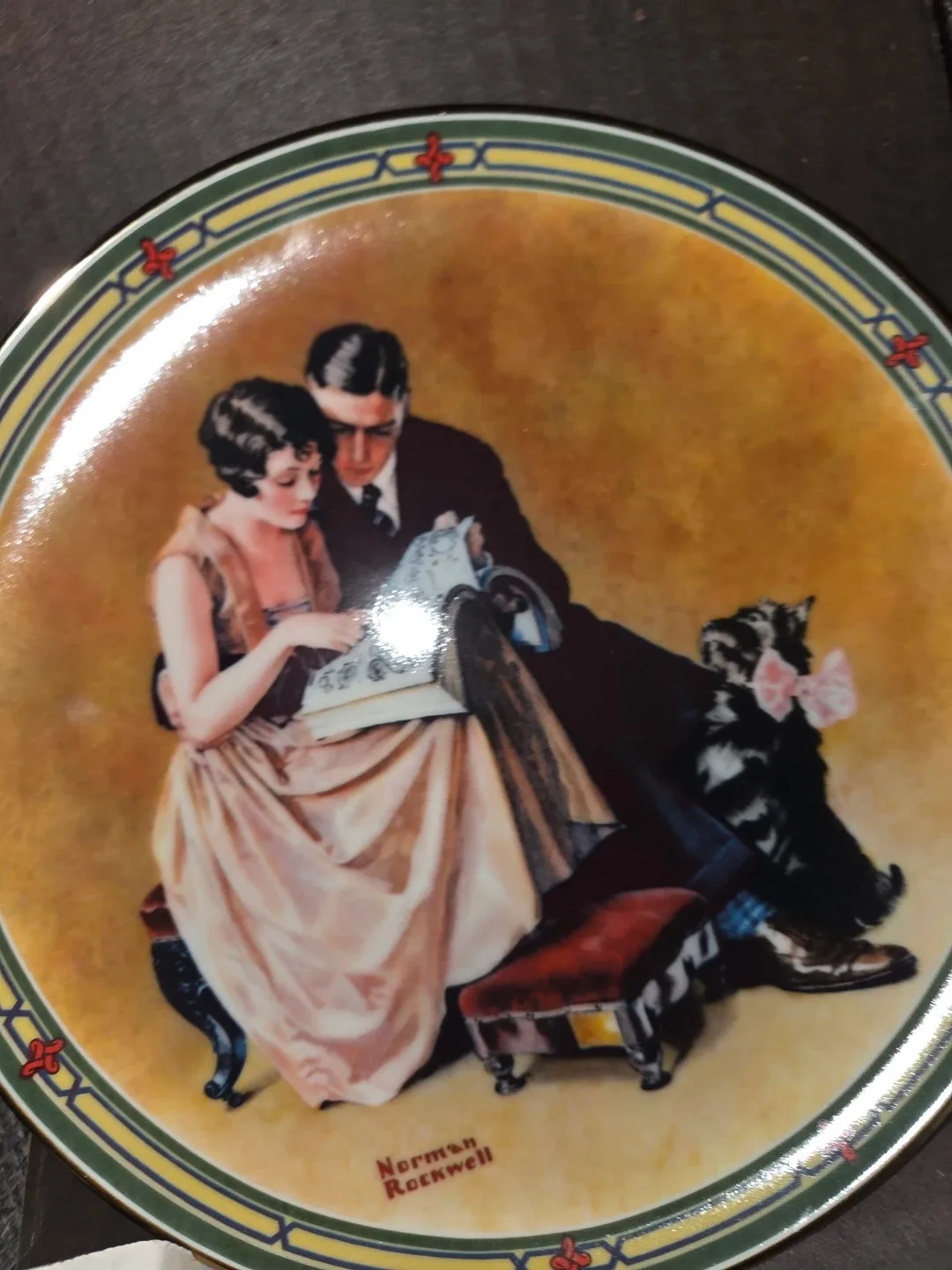 Norman Rockwell "A Couple's Commitment" Plate