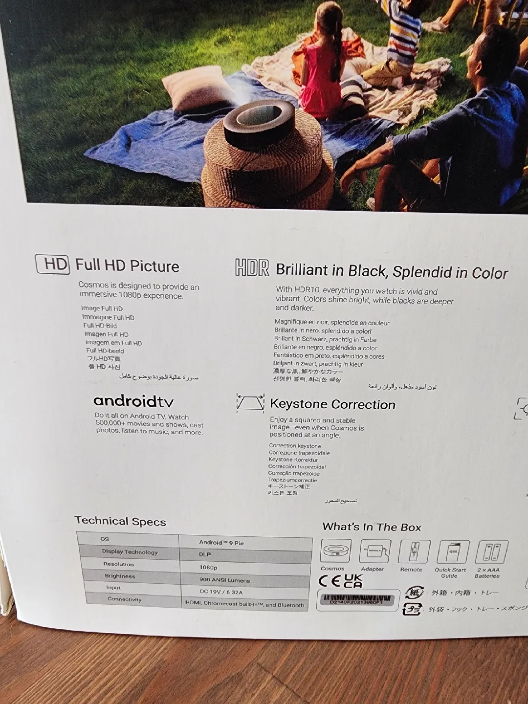 Anker Nebula Cosmos Full HD, Android TV Projector image indicator(8)