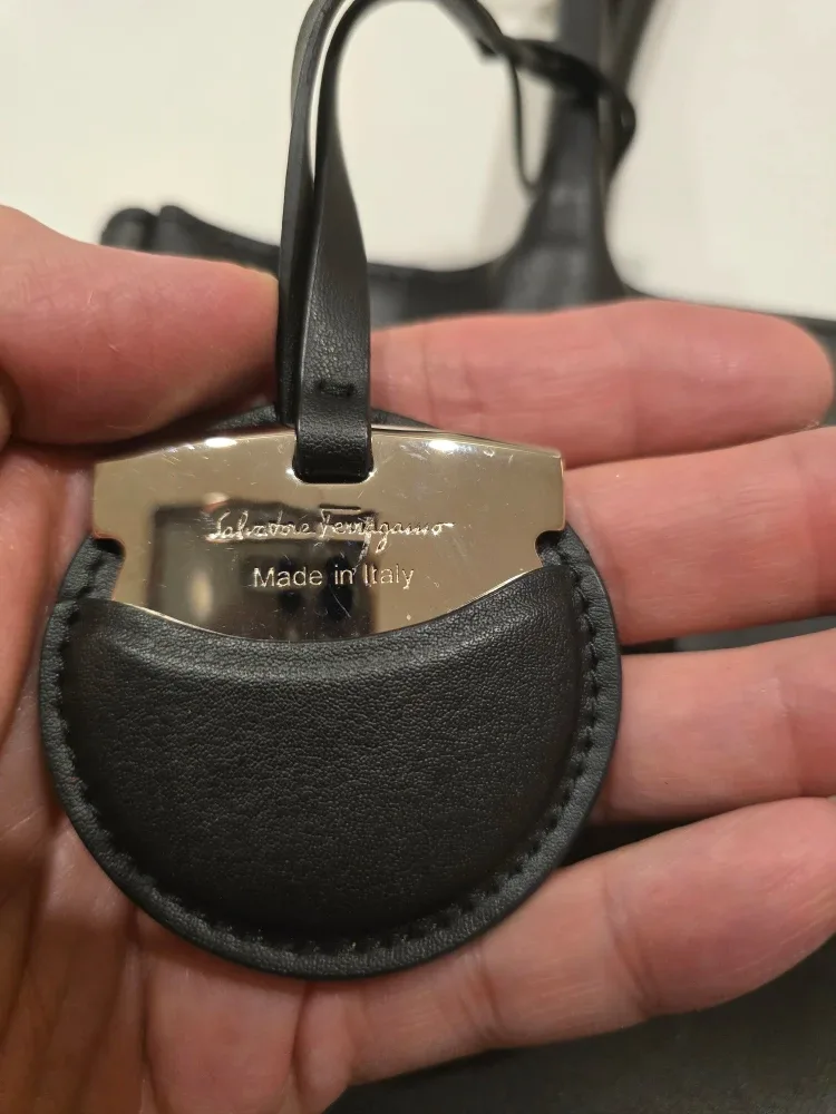 Salvatore Ferragamo Black Leather Tote Bag image indicator(4)