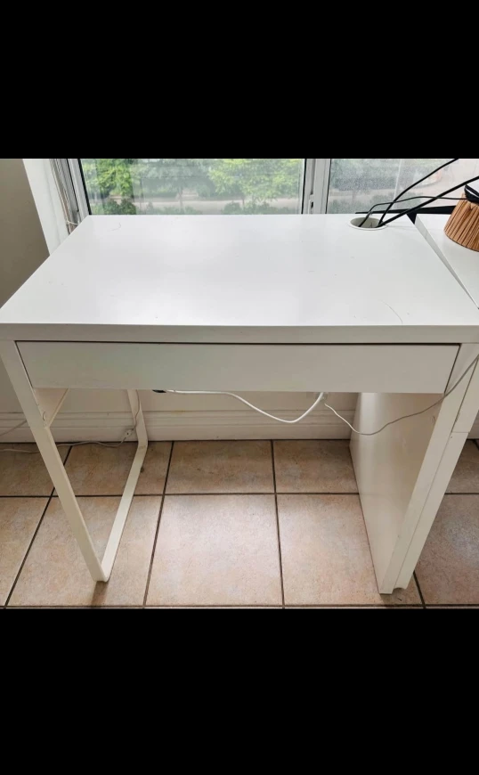 IKEA MICKE White Desk - 28 3/4x19 5/8" - photo 4