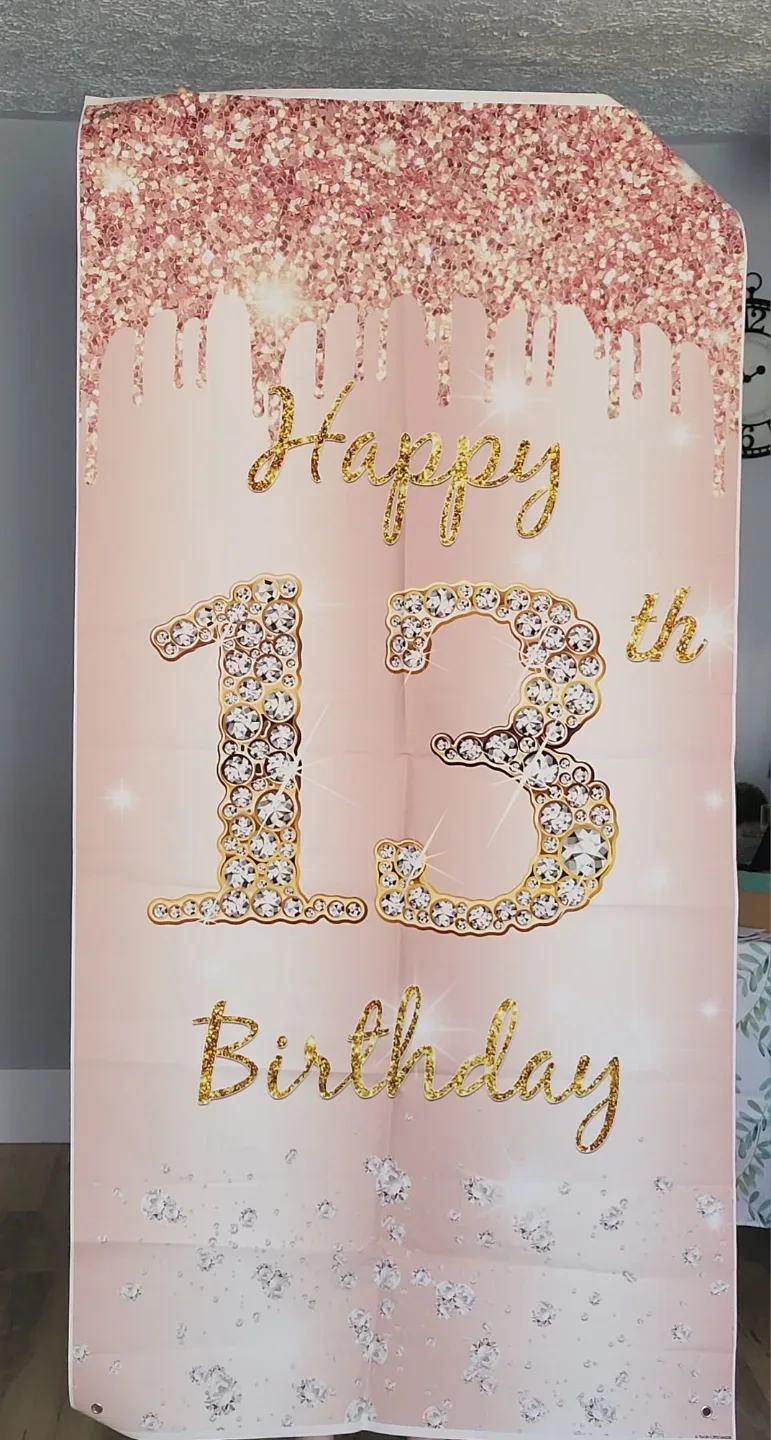 13th birthday banner