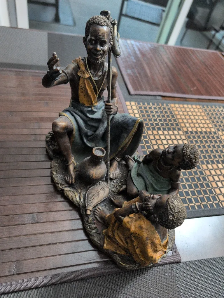 African art piece made out of steel