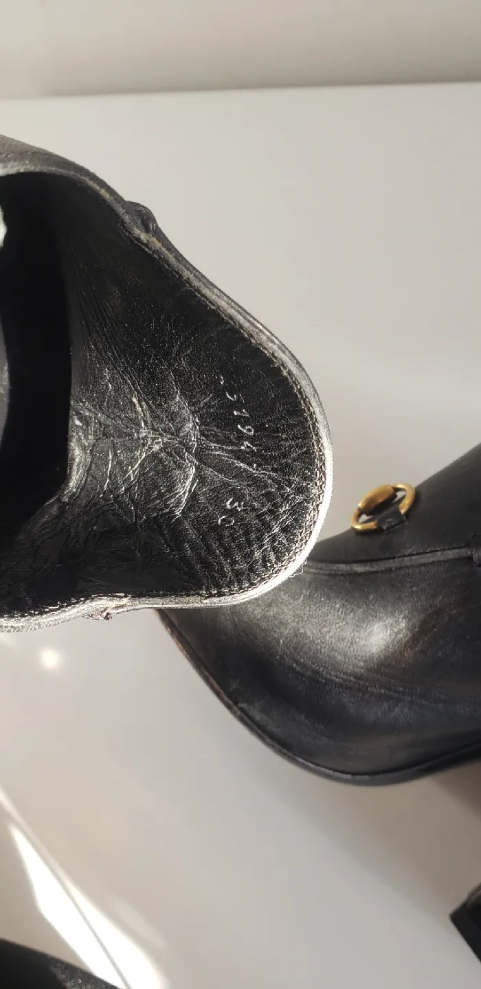 Gucci Black Leather Clog Heels Size 38 image indicator(6)