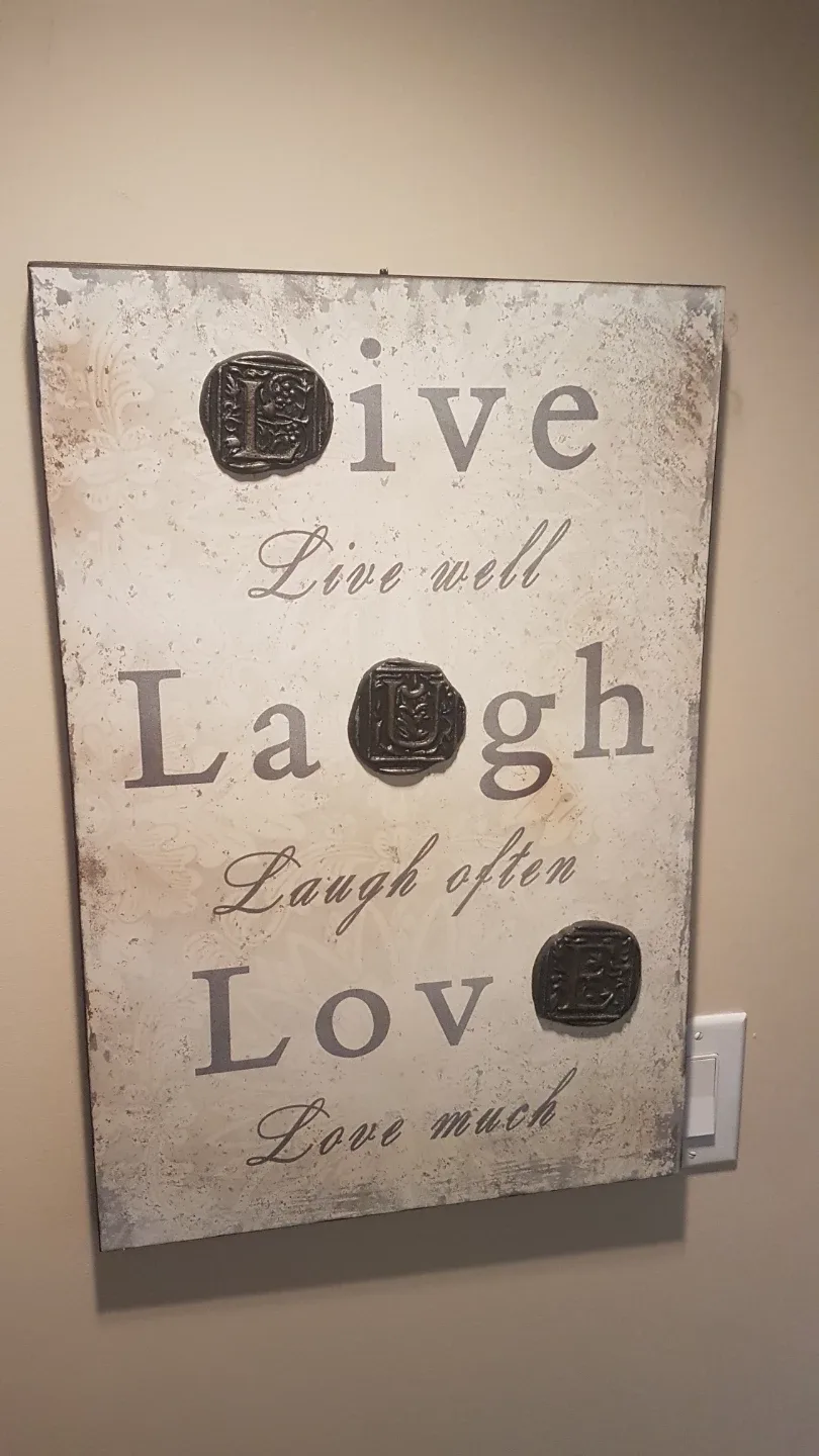Live Laugh Love Wall Decor - 16x30 inches