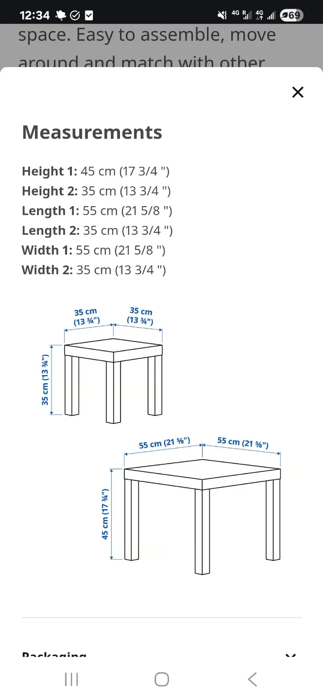 IKEA LACK White Nesting Tables (Set of 2) image indicator(2)