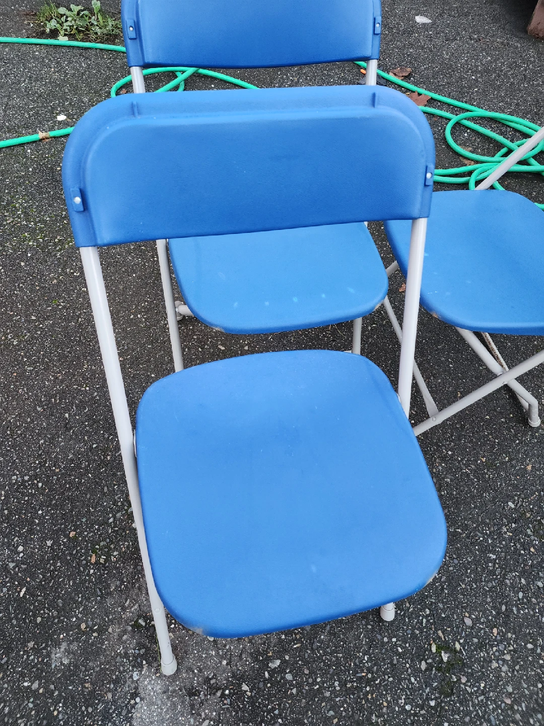 Blue Folding Chairs - Set of 11