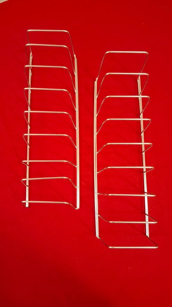 Silver Metal Racks (Set of 2)