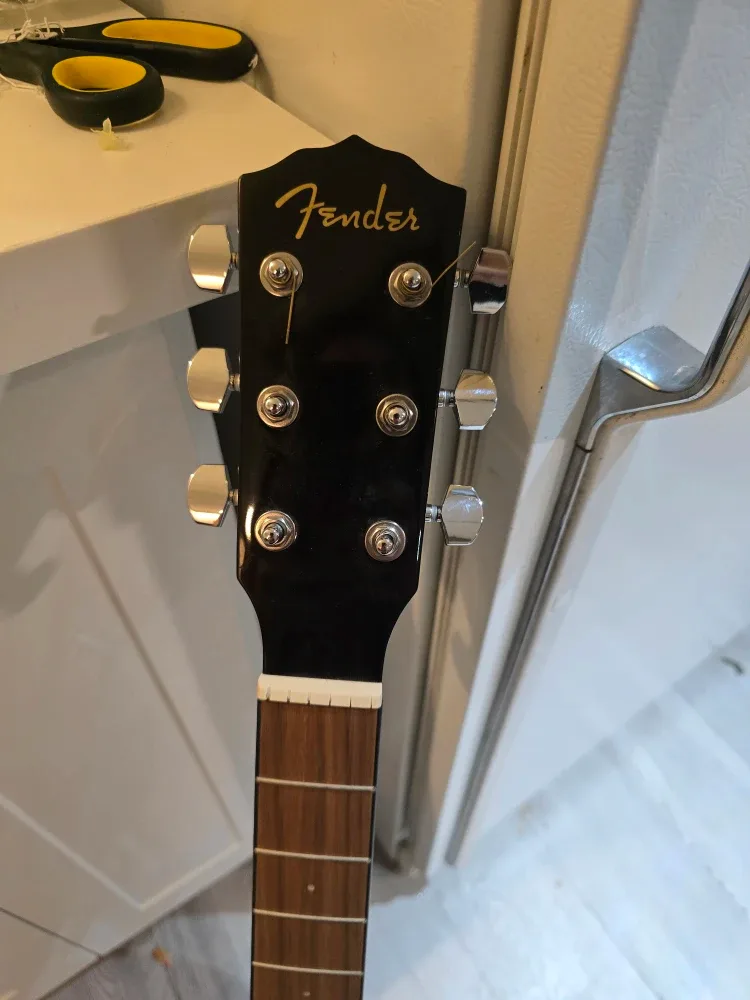 Fender CD-60S Black Acoustic Guitar image indicator(3)