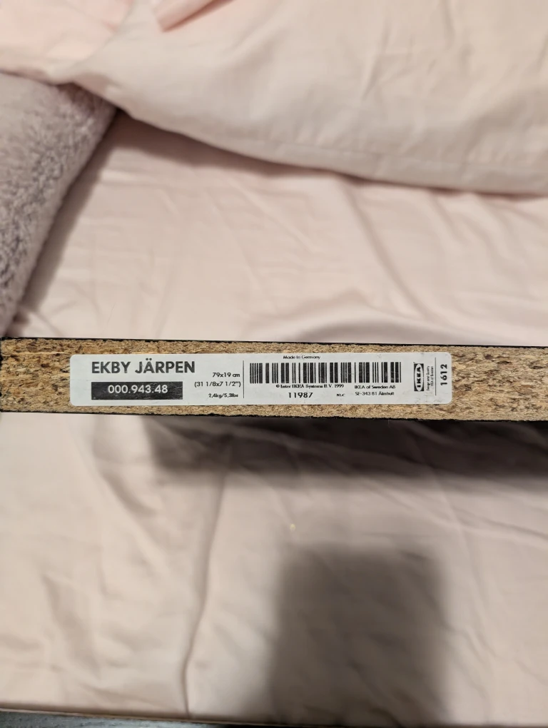3 Black Ikea Floating Shelves with 2 matching brackets each - photo 2