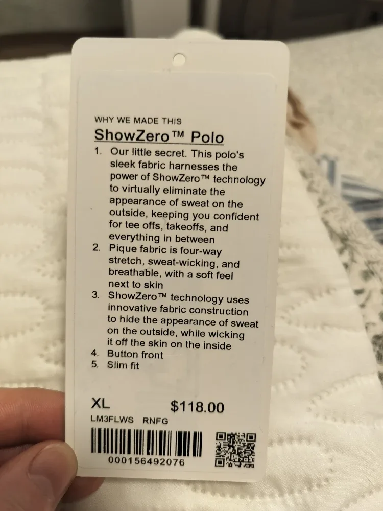 BRAND NEW Lululemon ShowZero Polo - XL image indicator(3)