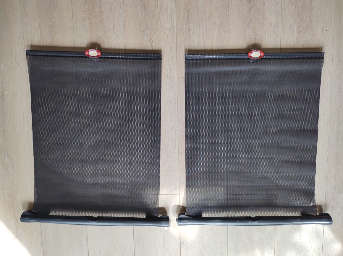 Two car side window shades