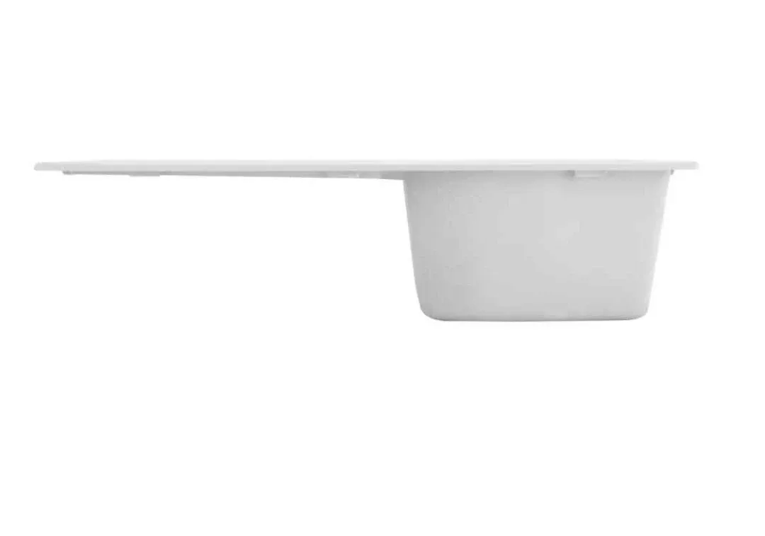 34" White Drop-In Composite Granite Sink image indicator(5)