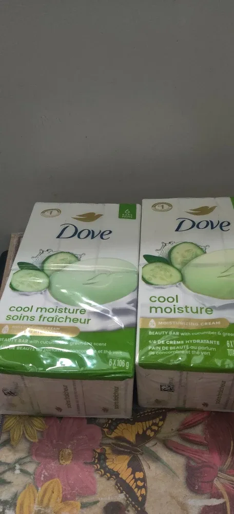 New Dove Cool Moisture Beauty Bar (6 pack x 2 image indicator(6)