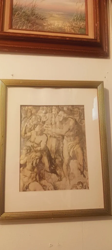 Beautiful Old Vintage Framed Art Print image indicator(5)