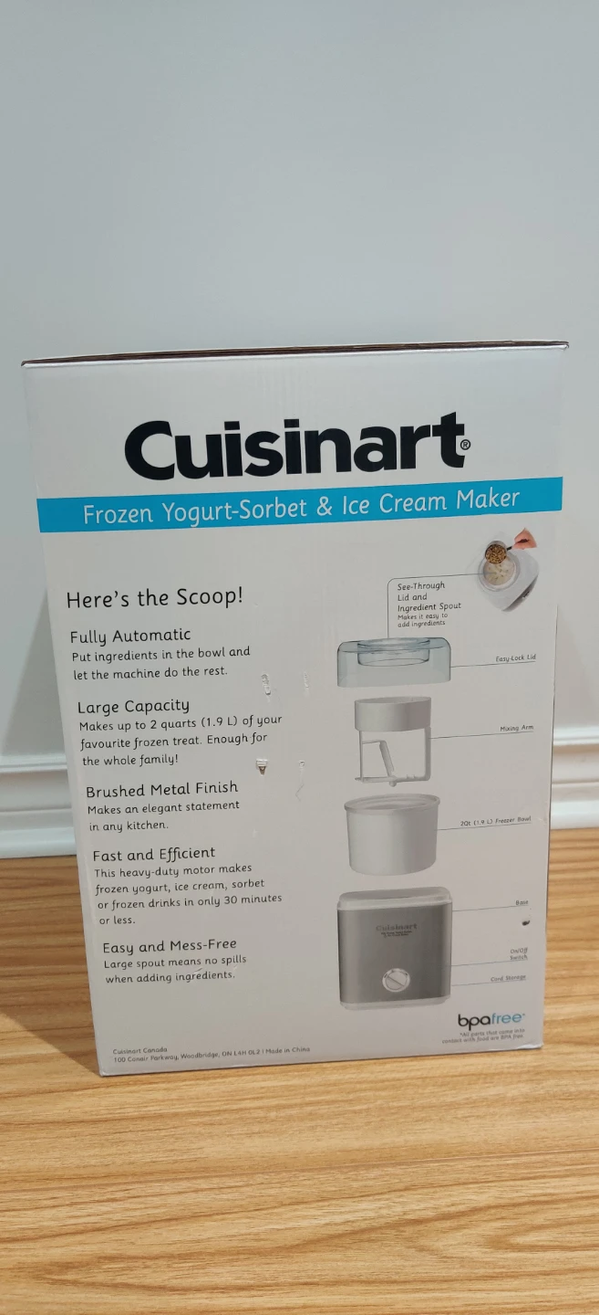 Cuisinart Frozen Yogurt & Ice Cream Maker - photo 2