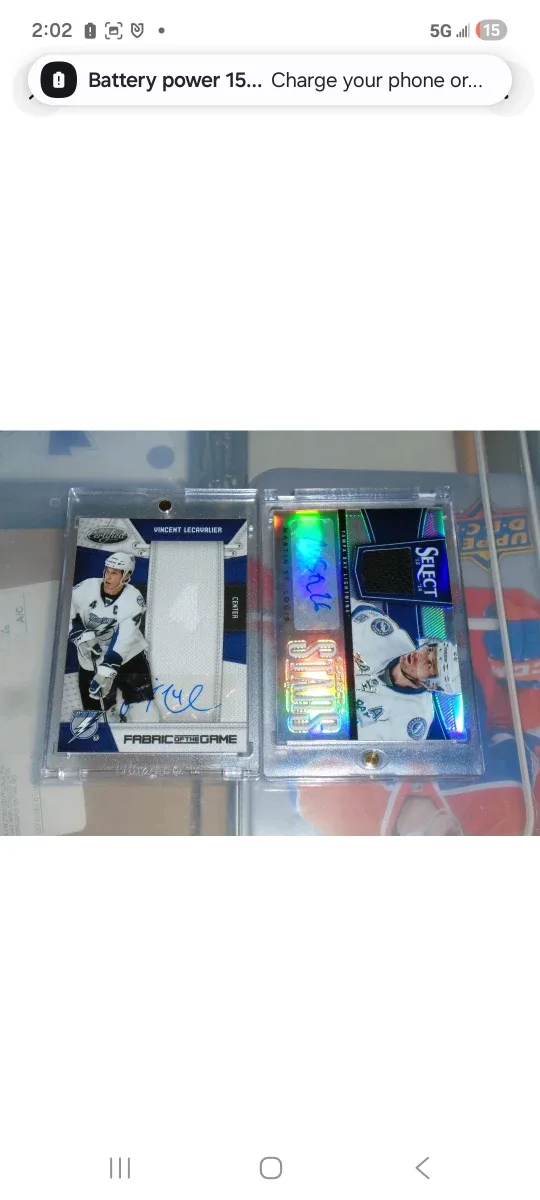 Panini/Vincent Lecavalier/Martin St. Louis/Autos/Card Lot image indicator(2)