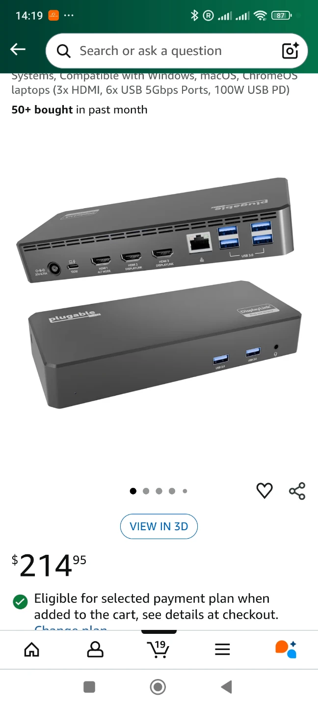 Plugable DisplayLink Docking Station