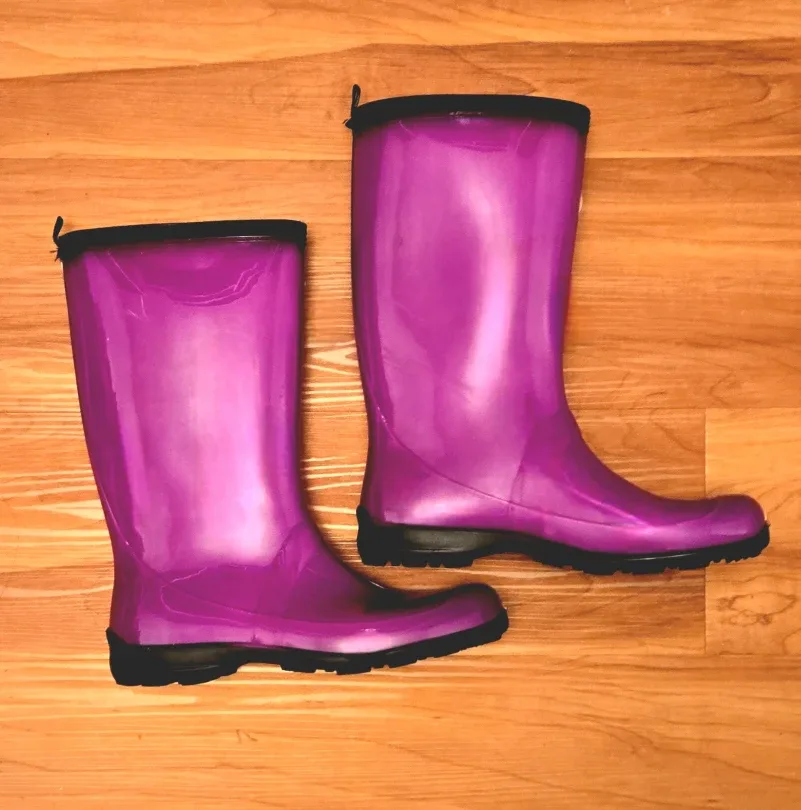 Kamik Womens Waterproof Purple Rain Boots -Size 10