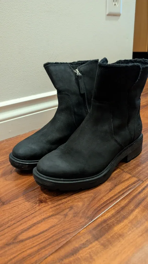 Timberland Black Ankle Boots, Women's US 9 image indicator(3)