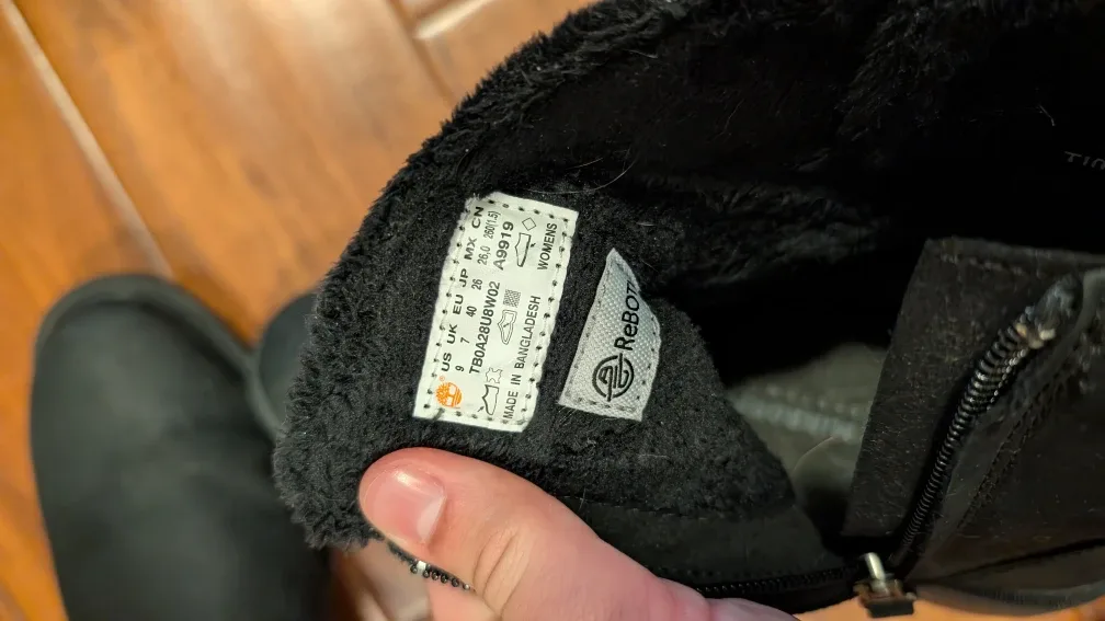 Timberland Black Ankle Boots, Women's US 9 image indicator(5)