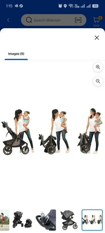 Evenflo Folio3 Stroll & Jog Travel System - Skyline image indicator(3)