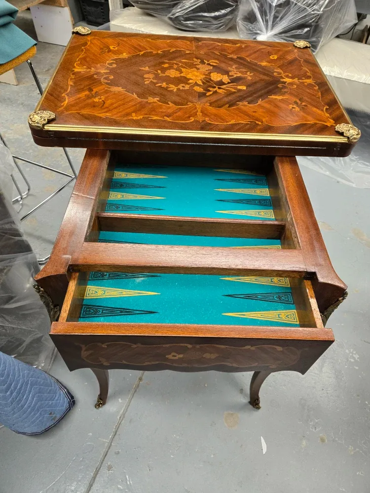 Antique Folding Game Table image indicator(3)