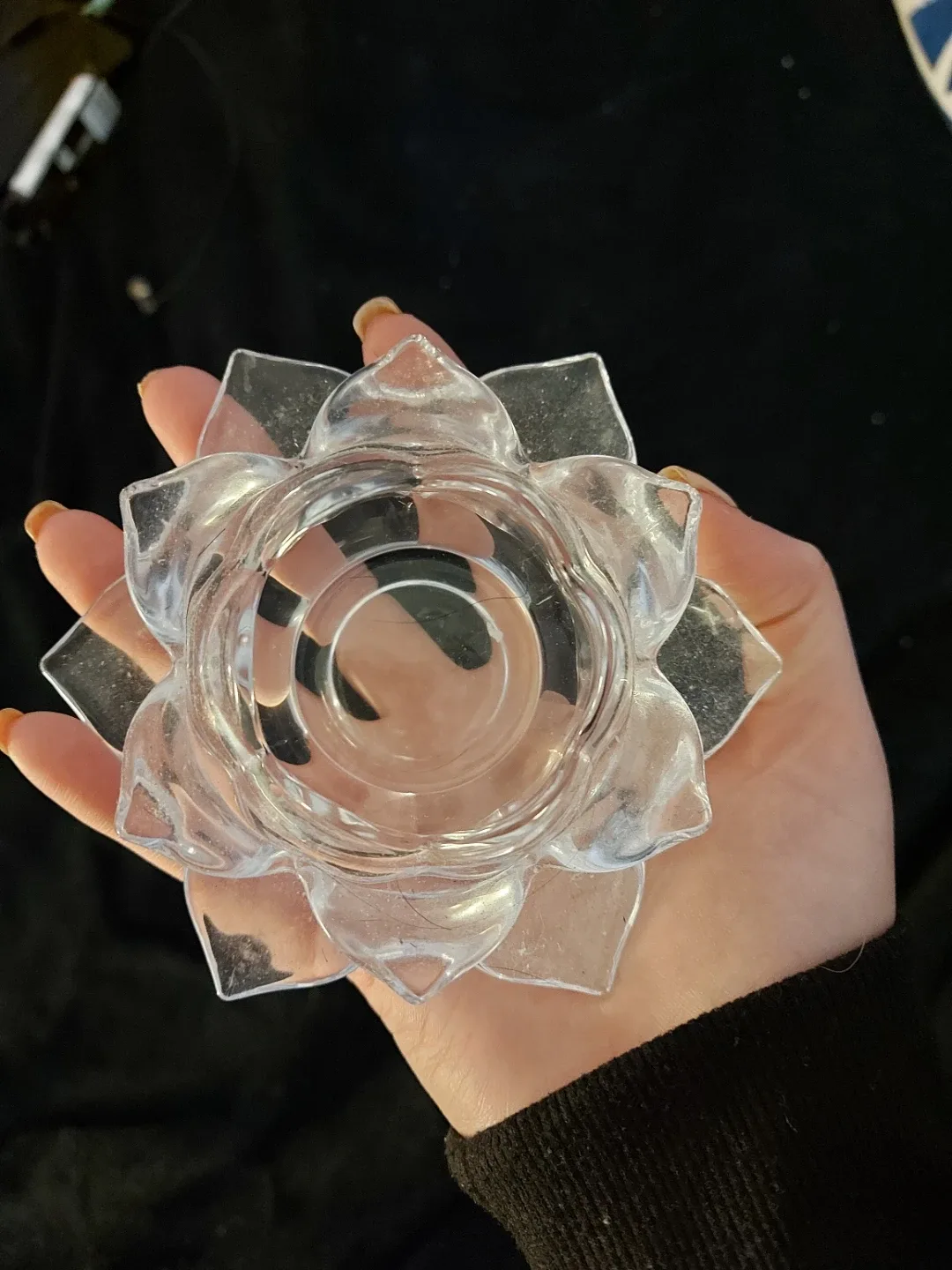 Lotus Flower Tealight Candle Holder thumbnail