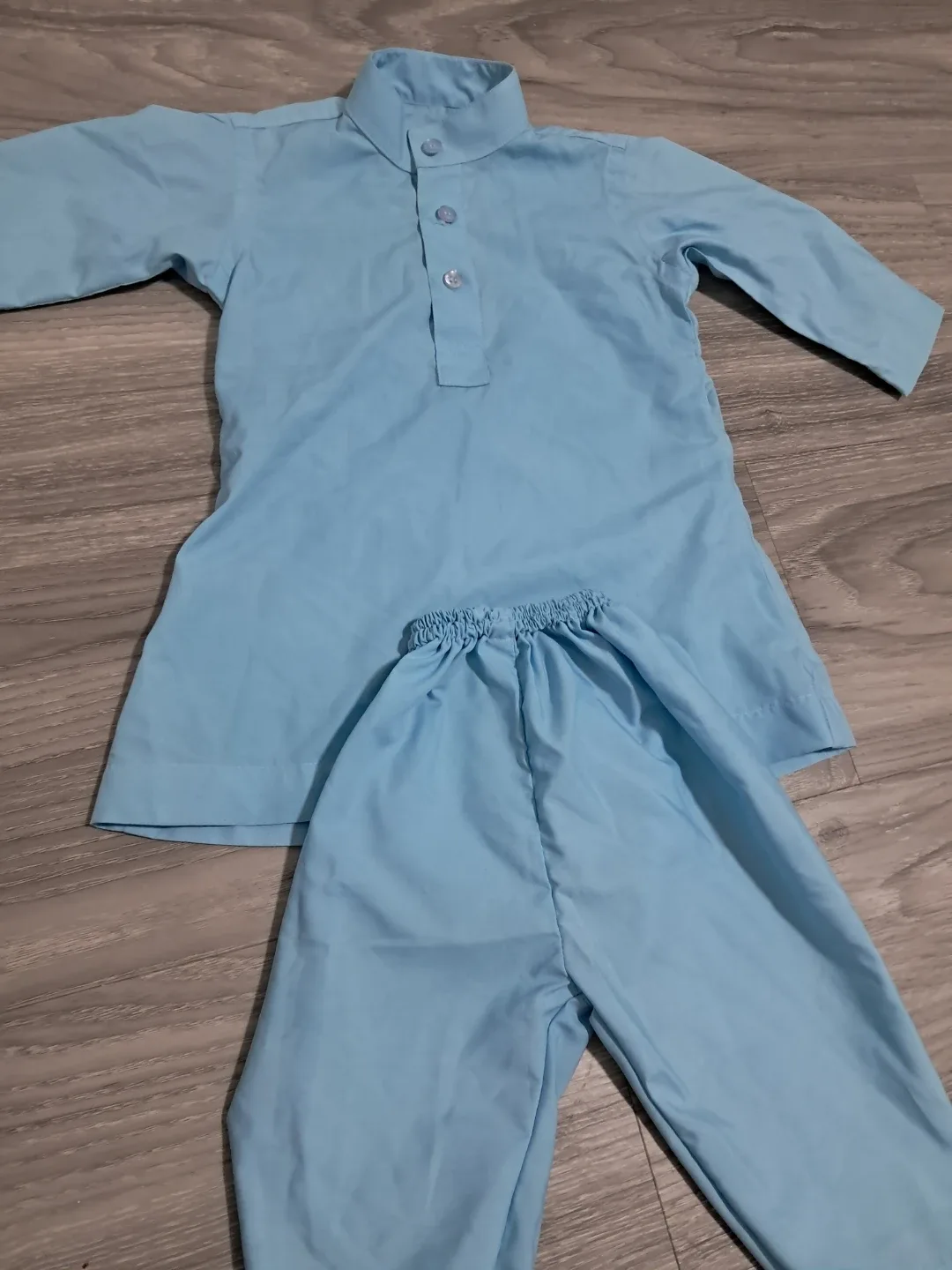 Kids Kurta Shalwar Set - Light Blue thumbnail