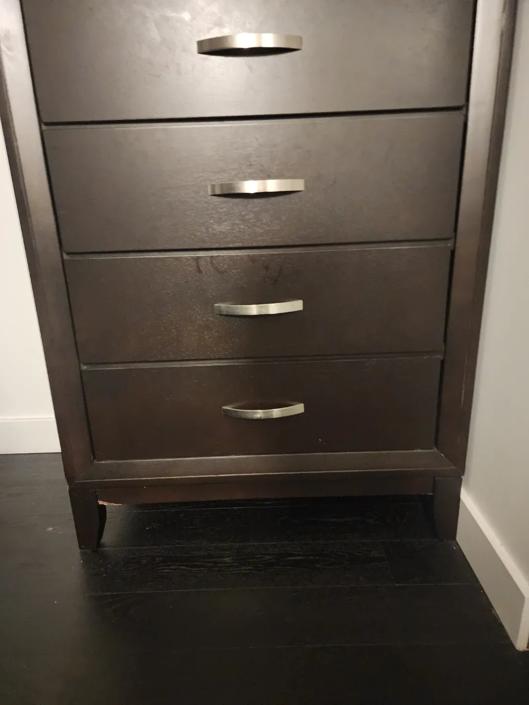 Dark Brown Wooden Dresser