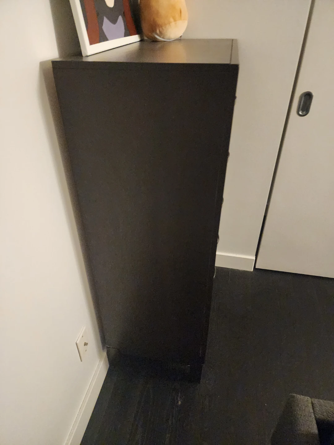 Dark Brown Wooden Dresser - photo 2