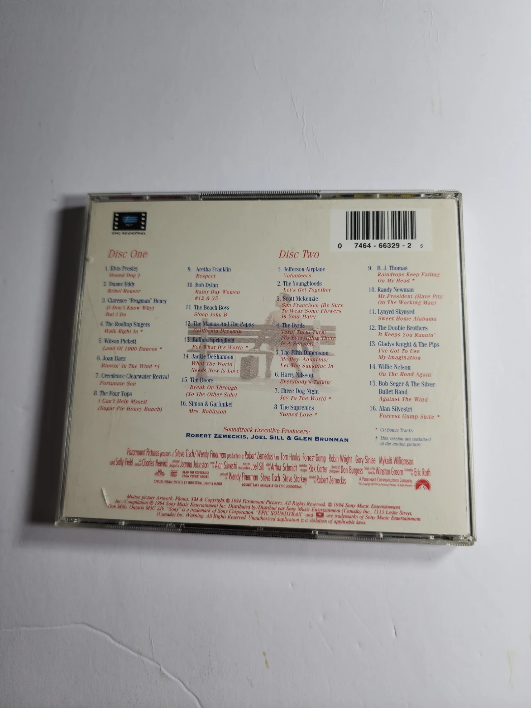 Forrest Gump Soundtrack - 32 American Classics on 2 CDs - photo 2