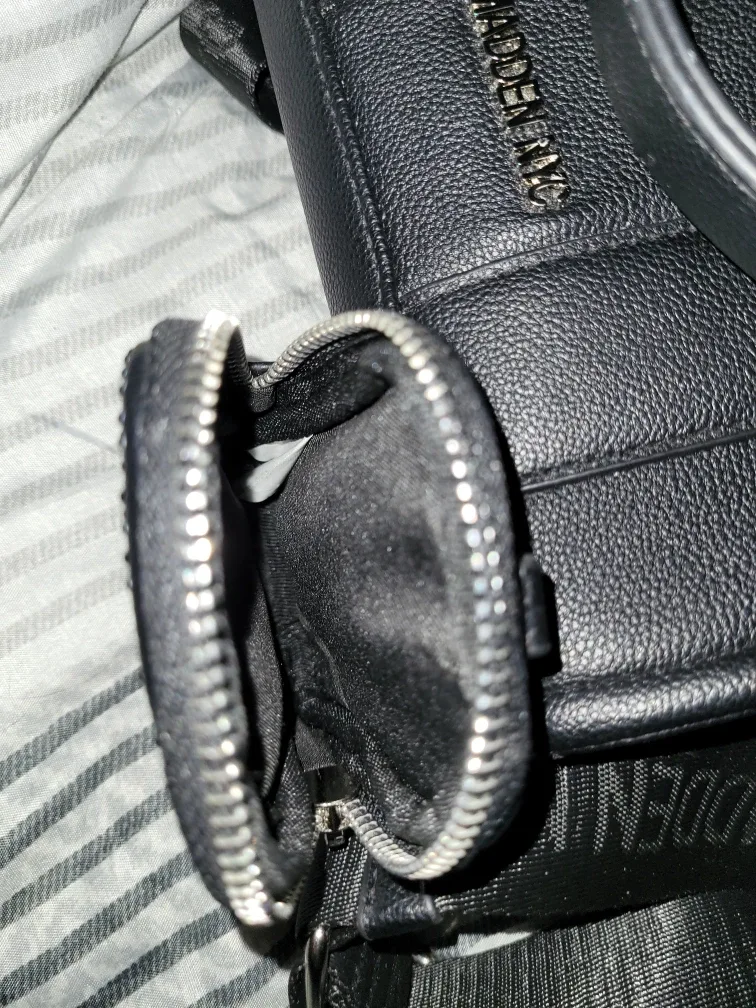 Madden NYC Black Mini Tote Bag with Coin Purse image indicator(6)