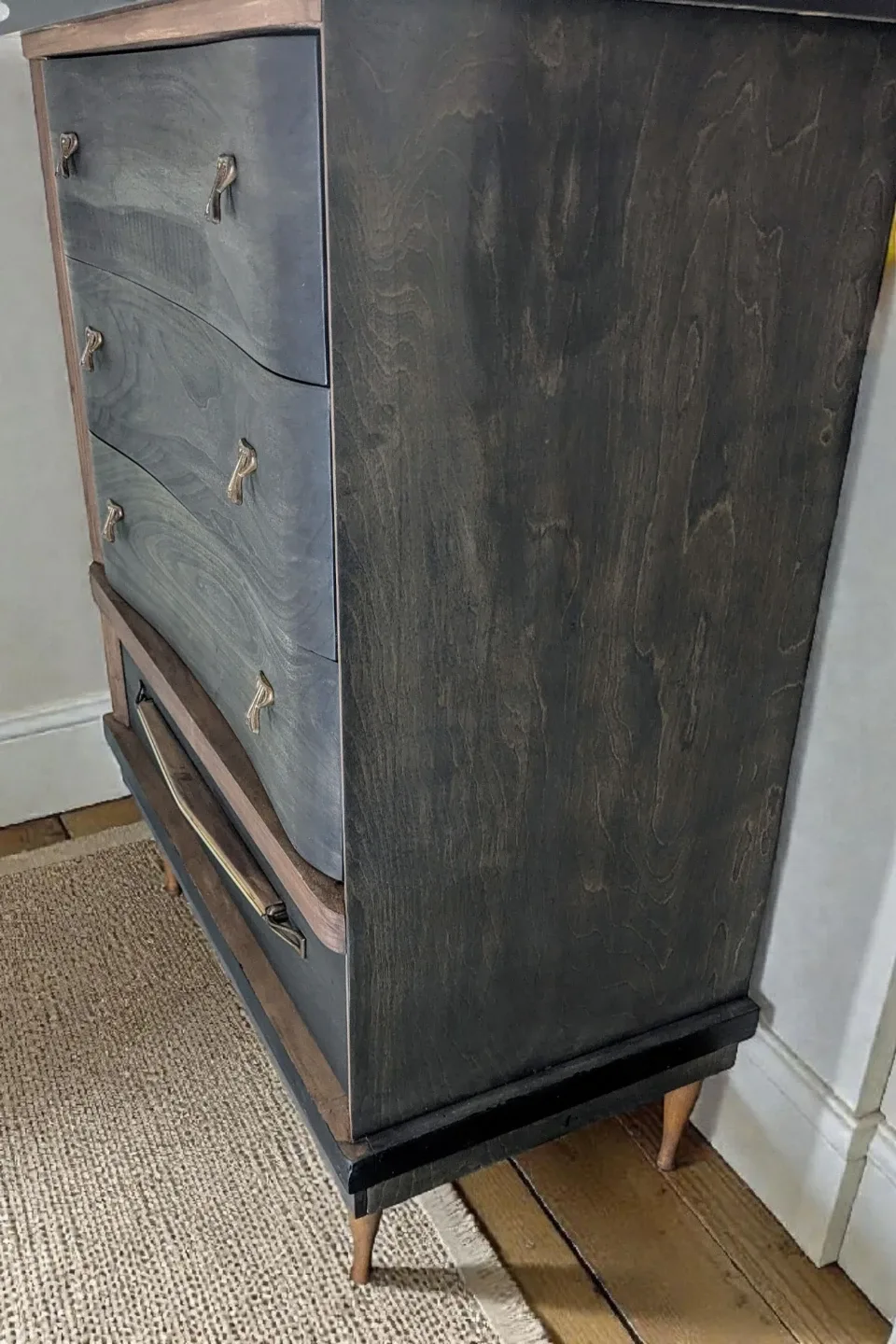 Mid-Century Modern Tallboy Dresser (Refinished!) image indicator(2)