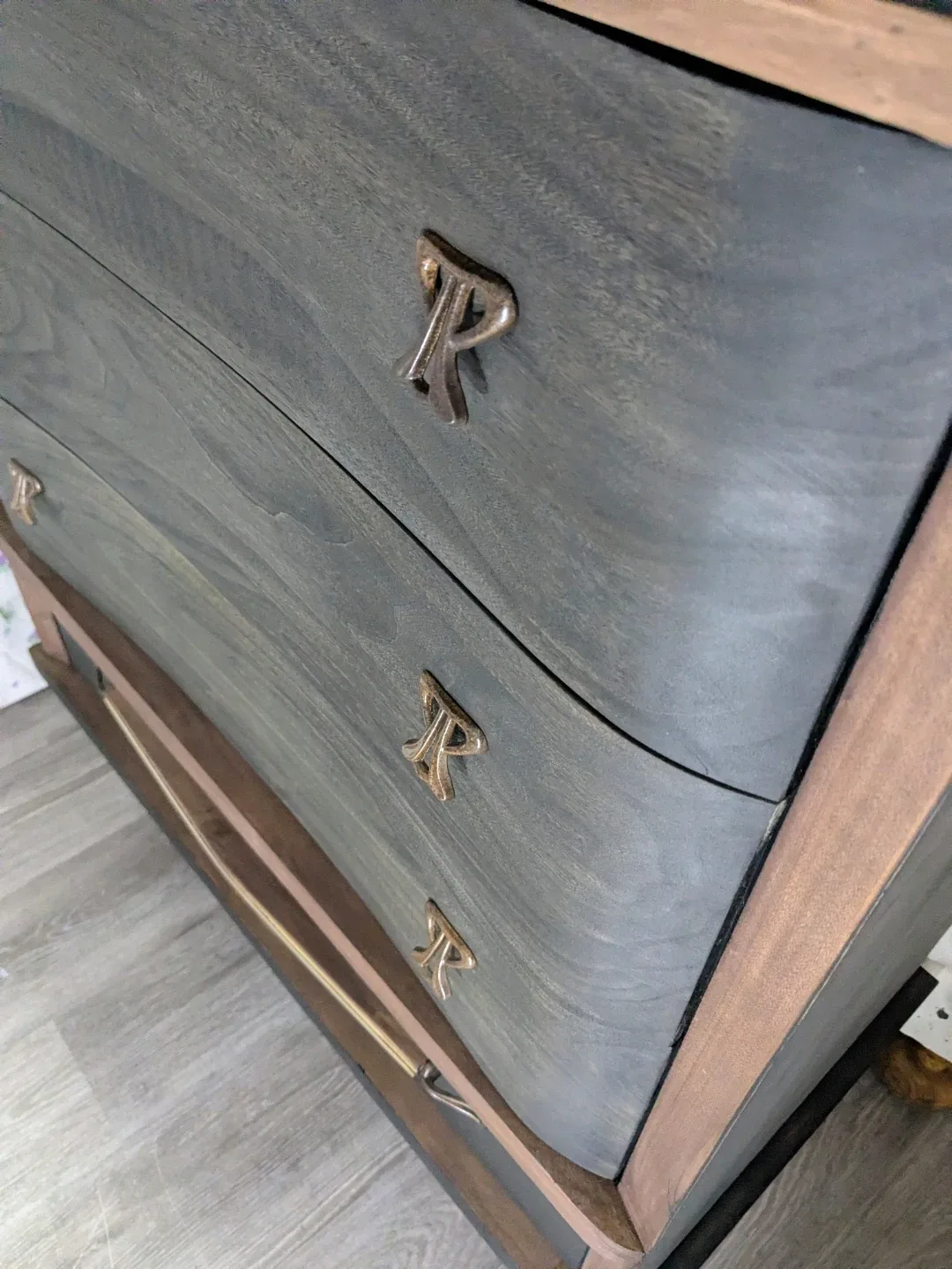 Mid-Century Modern Tallboy Dresser (Refinished!) image indicator(3)